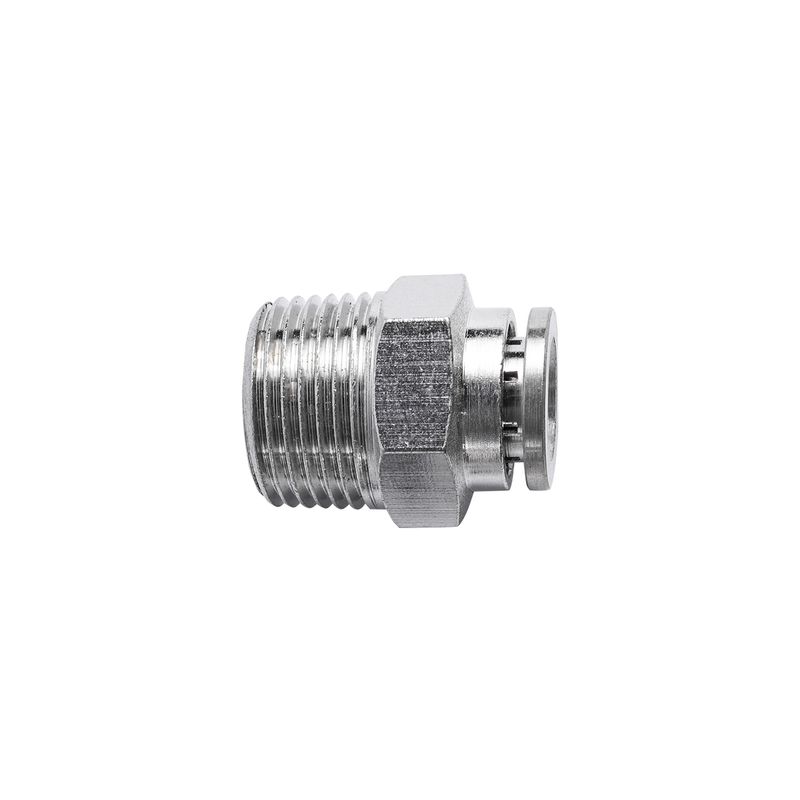 METAL PU FITTING STRAIGHT 8MM X 3/8&#39; M