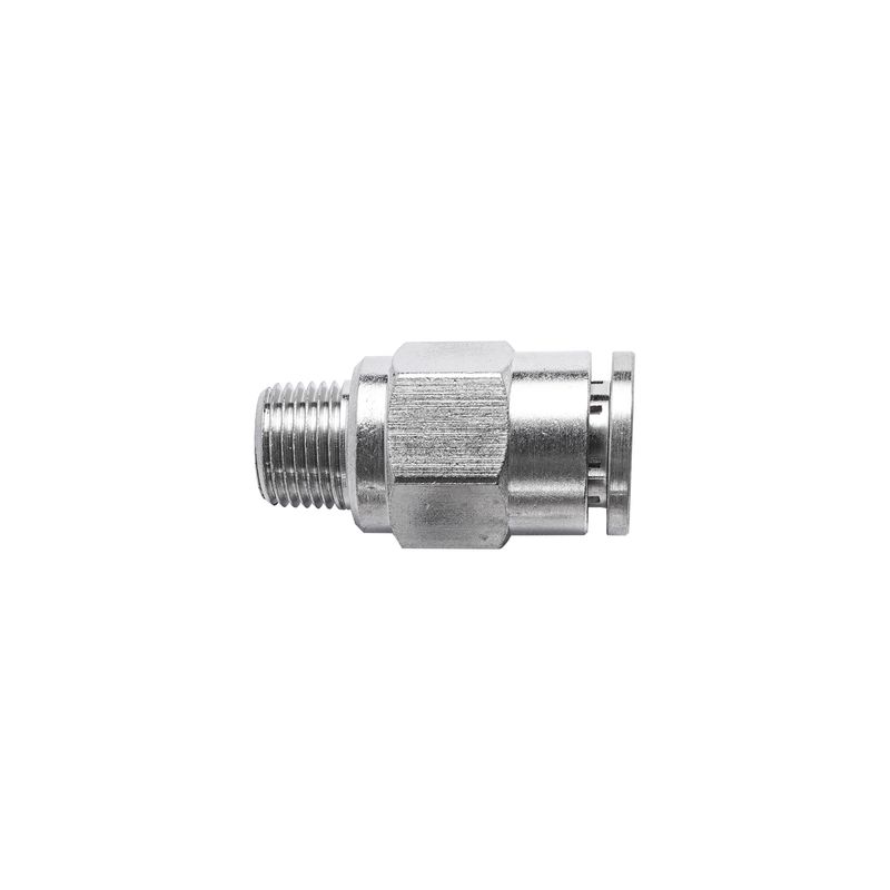 METAL PU FITTING STRAIGHT 8MM X 1/8&#39; M