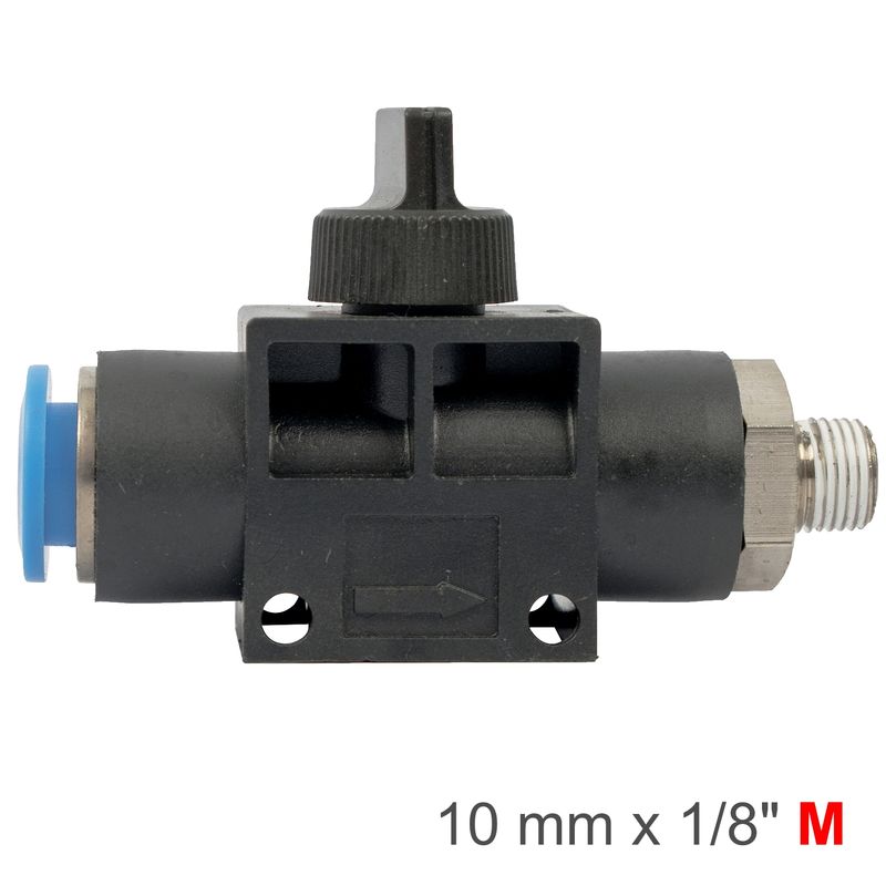 PU HOSE FITTING VALVE 10MM X 1/8&#39;M