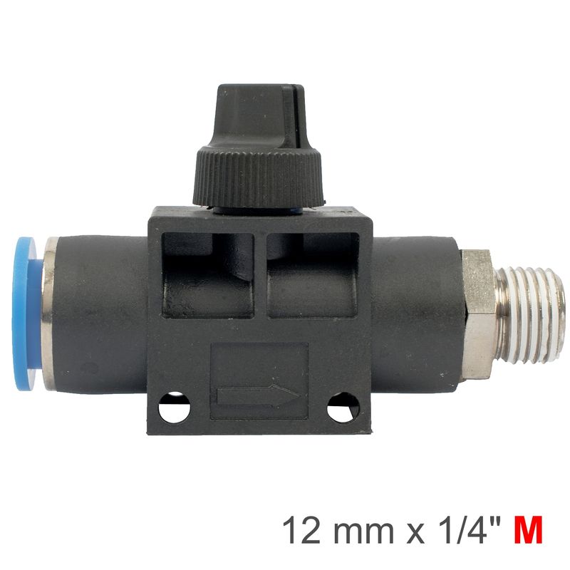 PU HOSE FITTING VALVE 12MM X 1/4&#39;M