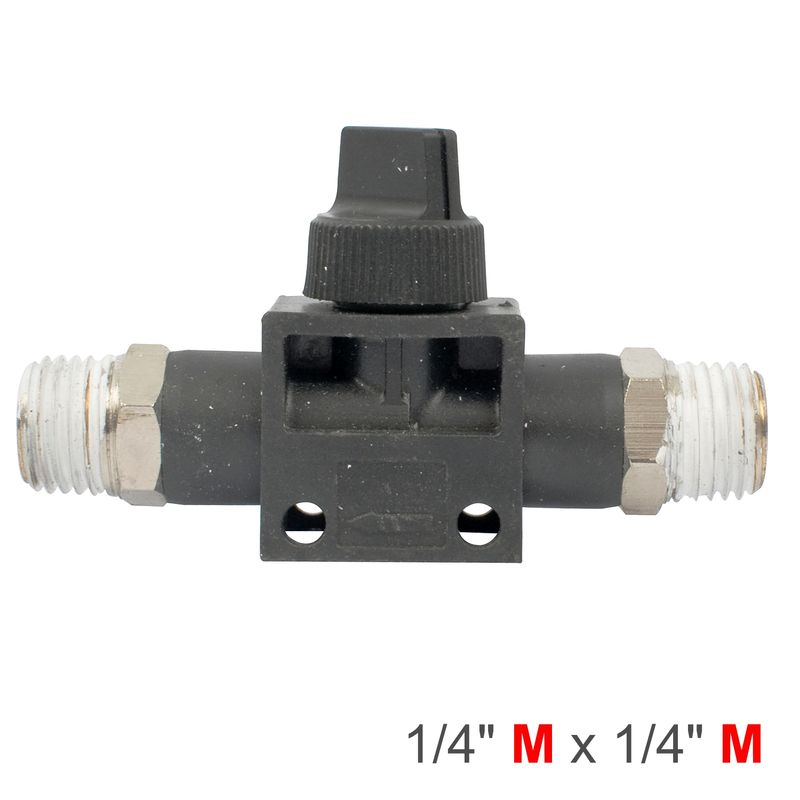 PU HOSE FITTING VALVE 1/4&#39;M X 1/4&#39;M