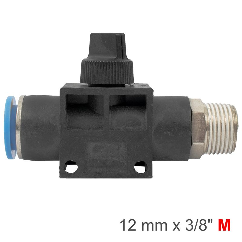 PU HOSE FITTING VALVE 12MM X 3/8&#39;M