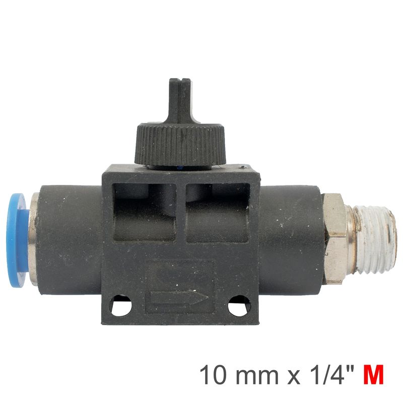 PU HOSE FITTING VALVE 10MM X 1/4&#39;M