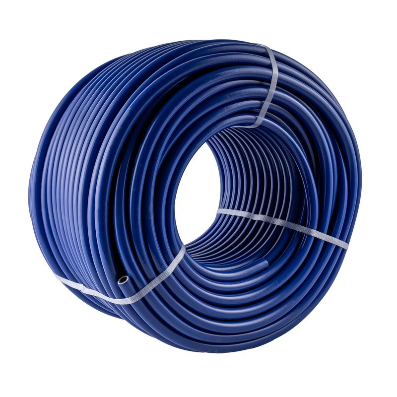 RUBBER HOSE 8MM X 15MM BLUE COLOUR X100M 80BAR