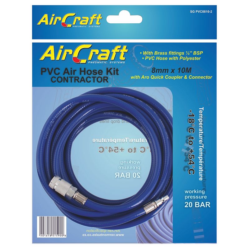 PVC HOSE 8MM X 10M WITH ARO QUICK COUPLER &amp; CONNECTOR