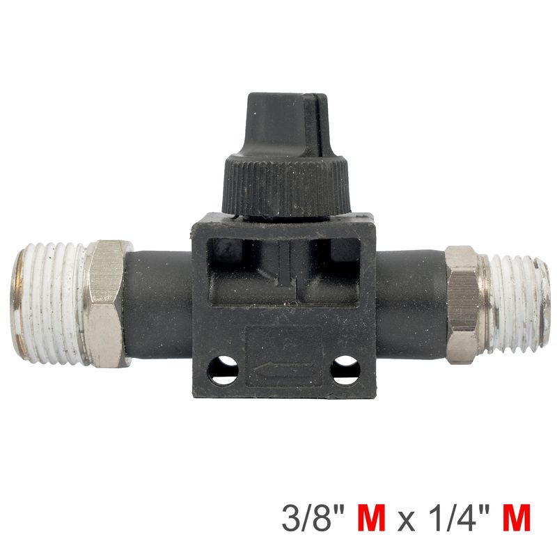 PU HOSE FITTING VALVE 3/8&#39;M X 1/4&#39;M