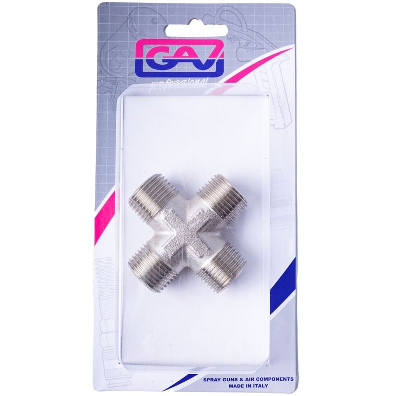 4-WAY CONNECTOR 1/2&#39; MMMM PACKAGED
