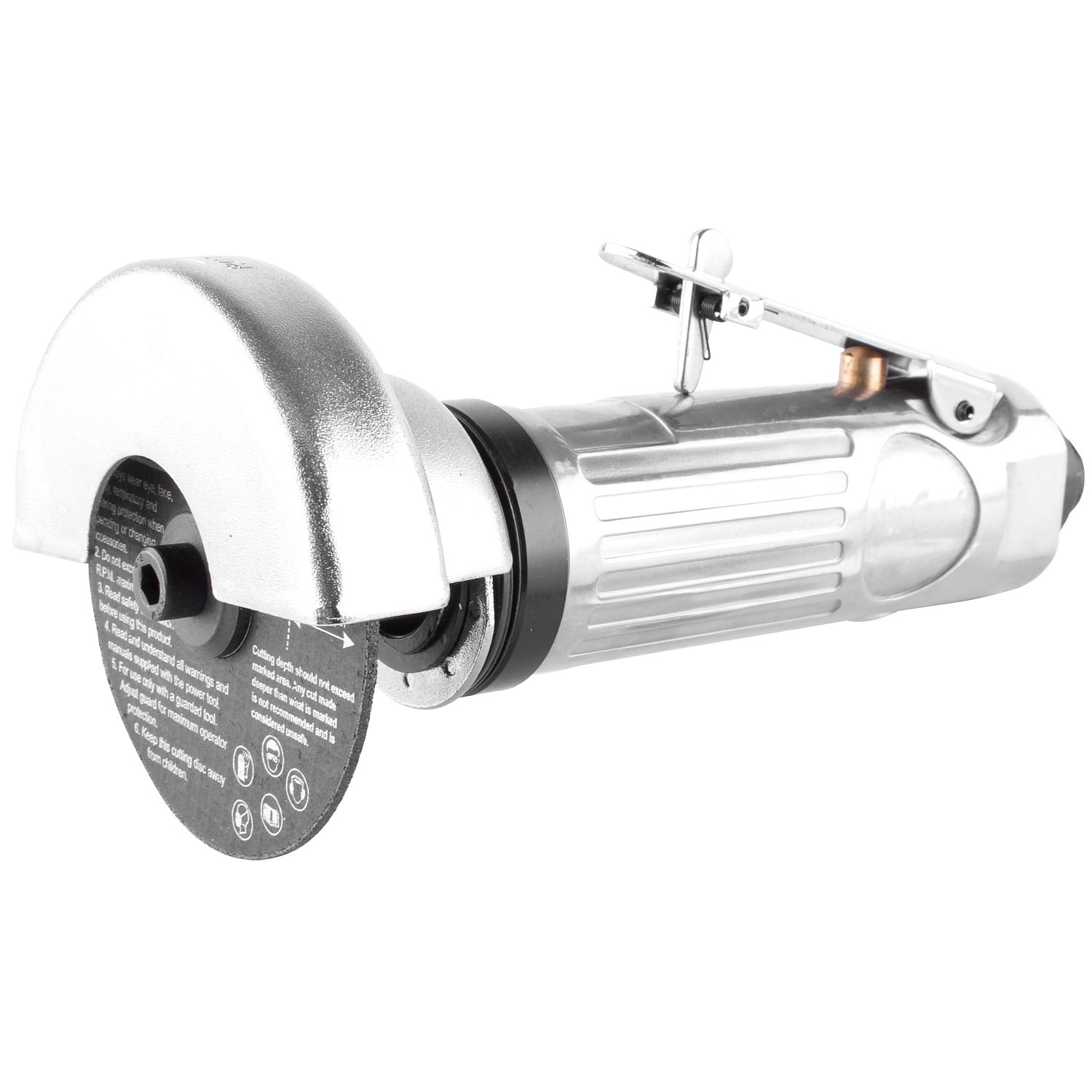 AIR DIE-GRINDER 3&#39; WITH SWIVEL METAL GUARD