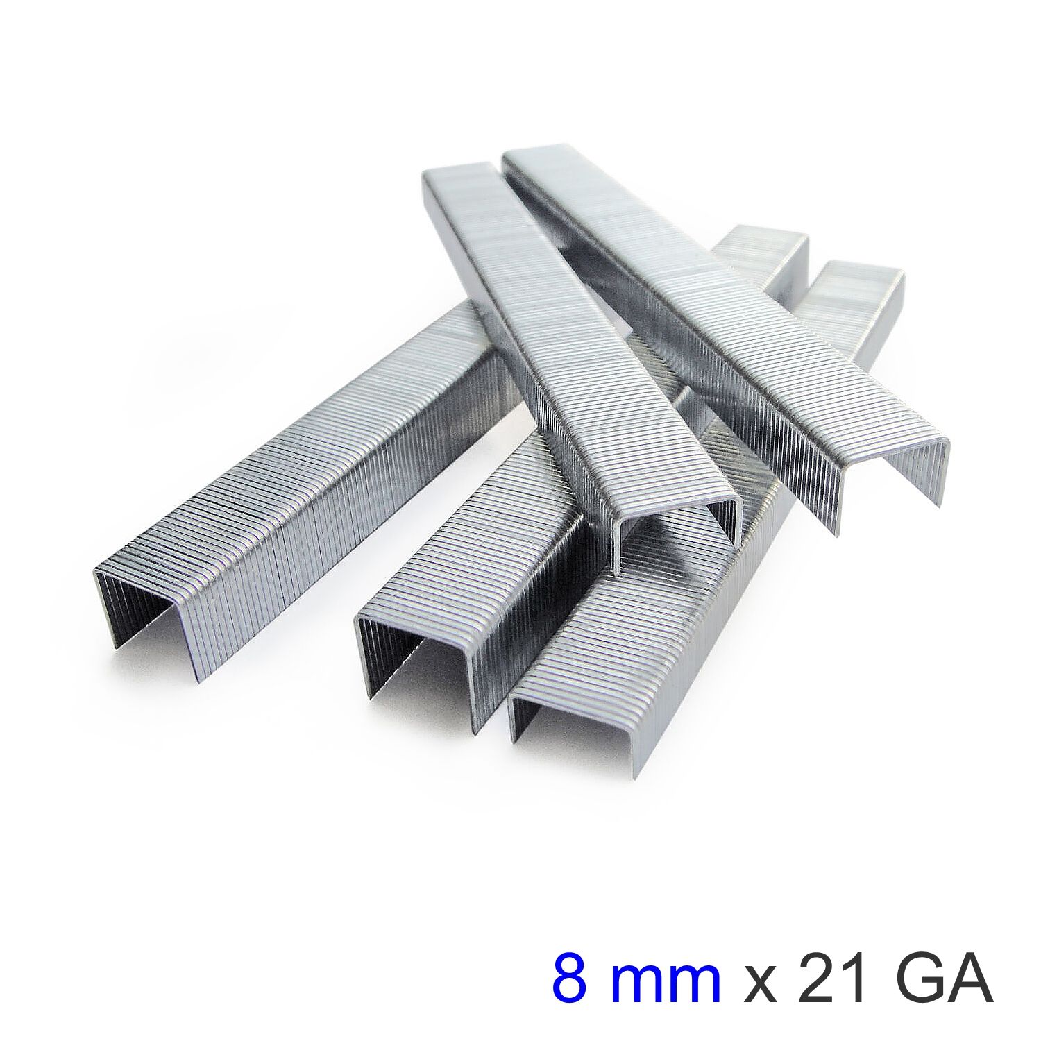 STAPLES 8MM 21 GAUGE 5000 PER BOX