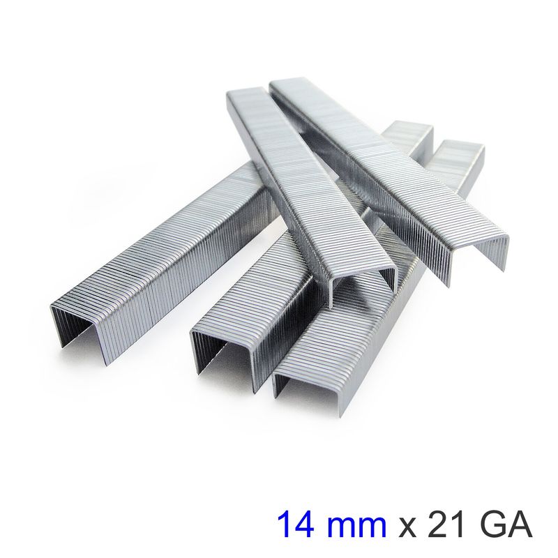 STAPLES 14MM 21 GAUGE 5000 PER BOX