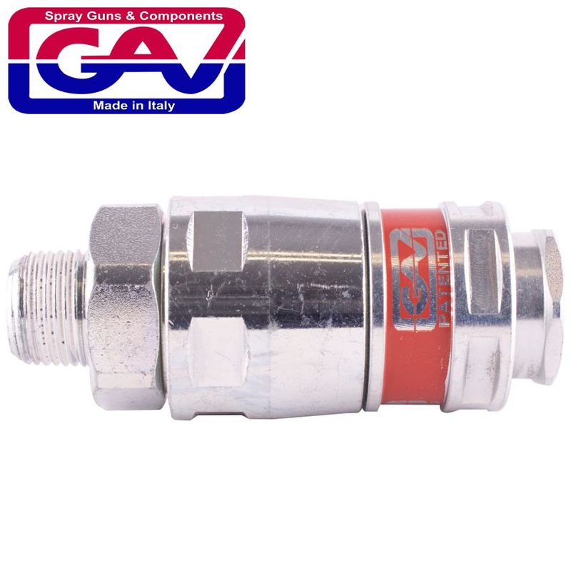 AIRBLOCK SECURITY MAGNUM COUPLER 3/8&#39;MALE TWO STAGE RELEASE SAFTEY