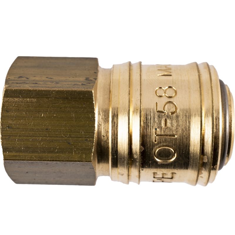 BRASS FEMALE QUICK COUPLER 3/8&#39;F GERMAN