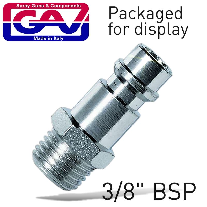 COUPLER INSERT 3/8&#39;M 2 PACKAGED