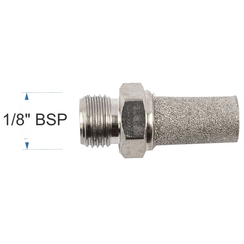 MUFFLER METAL CONICAL 1/8&#39; MALE