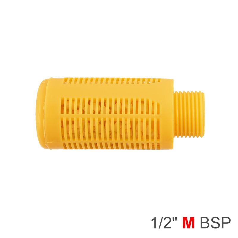 PLASTIC BREATHER SILENCER 1/2&#39; M ORANGE