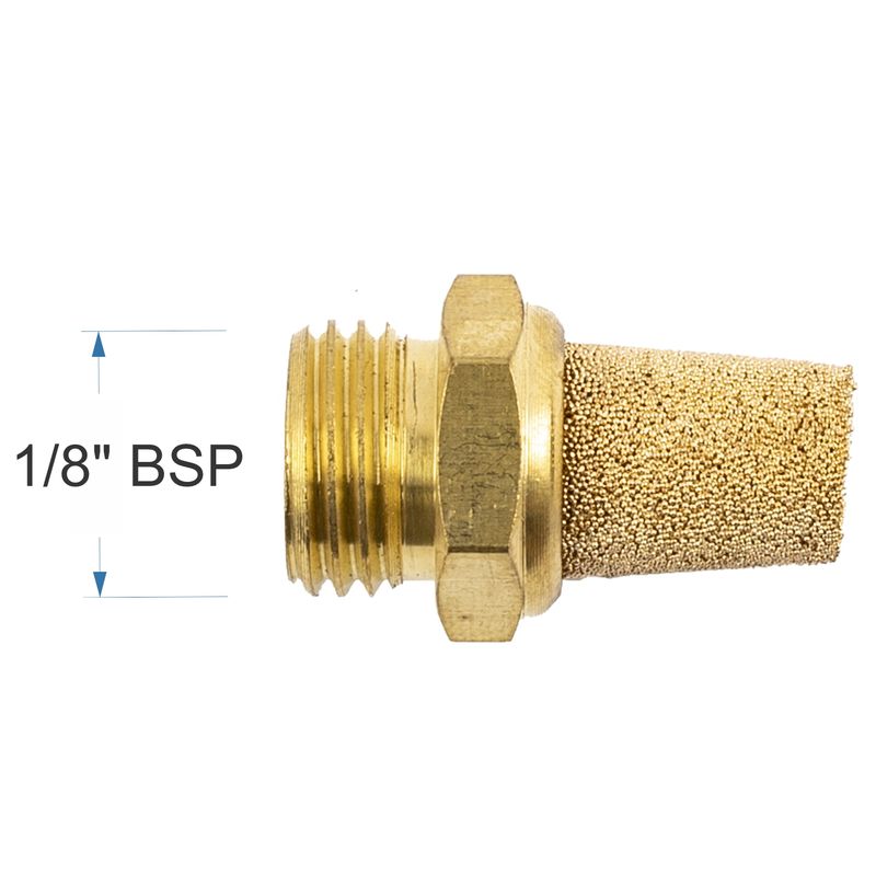 MUFFLER BRASS CONICAL 1/8&#39; MALE
