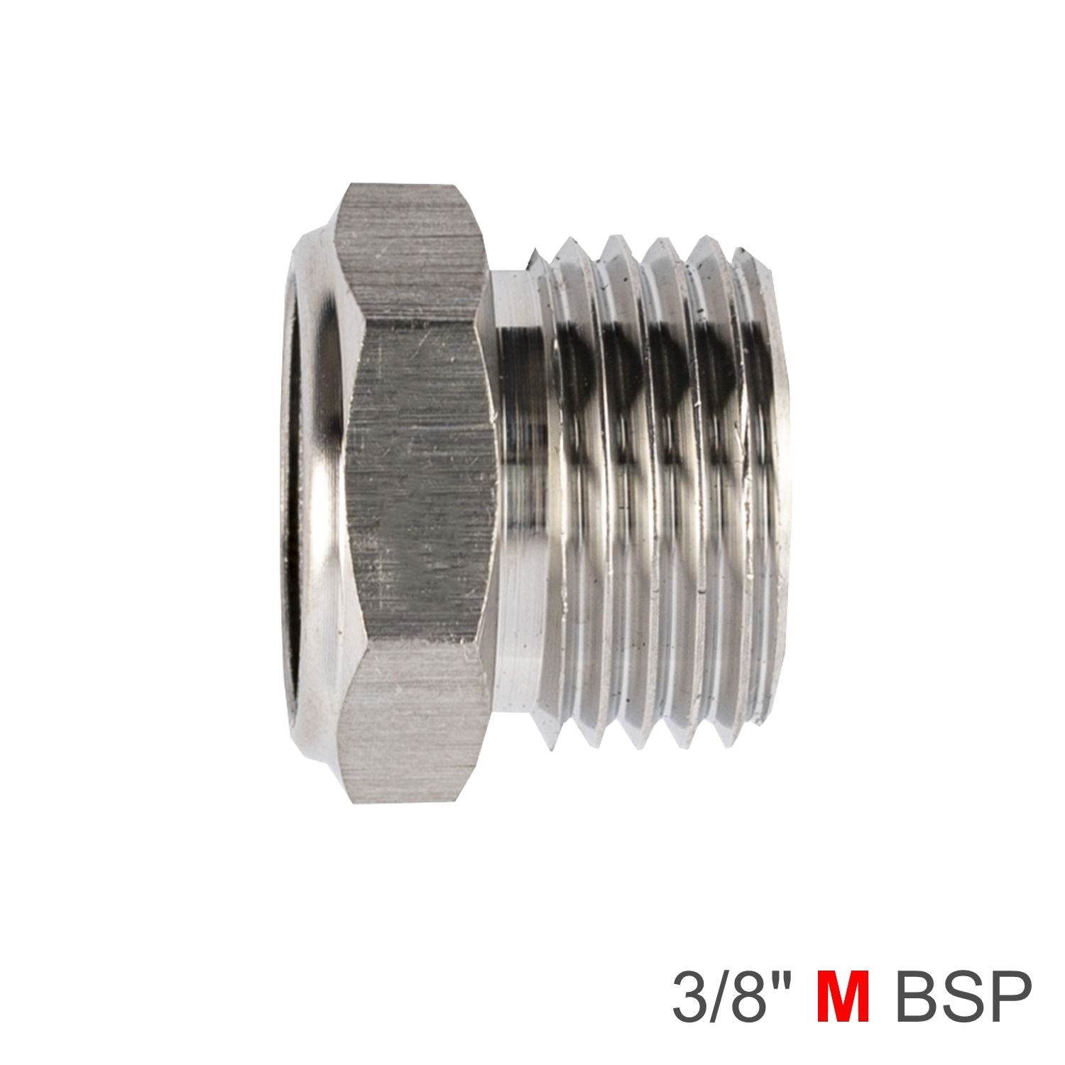 MUFFLER METAL FLAT 3/8&#39; MALE