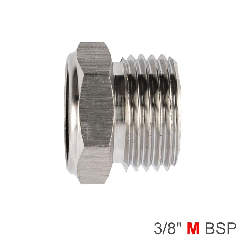 MUFFLER METAL FLAT 3/8&#39; MALE