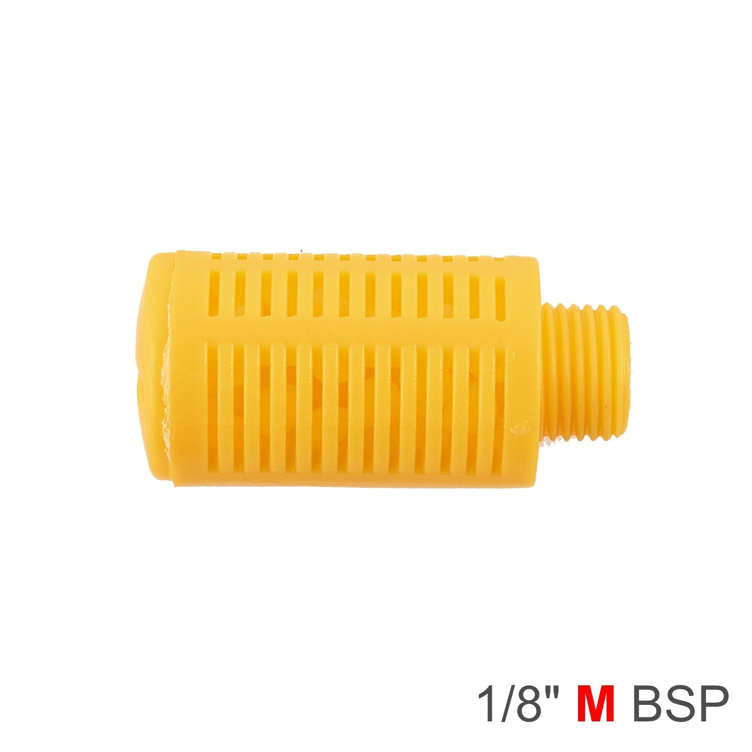 PLASTIC BREATHER SILENCER 1/8&#39; M ORANGE