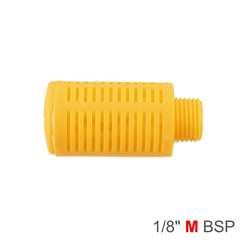 PLASTIC BREATHER SILENCER 1/8&#39; M ORANGE