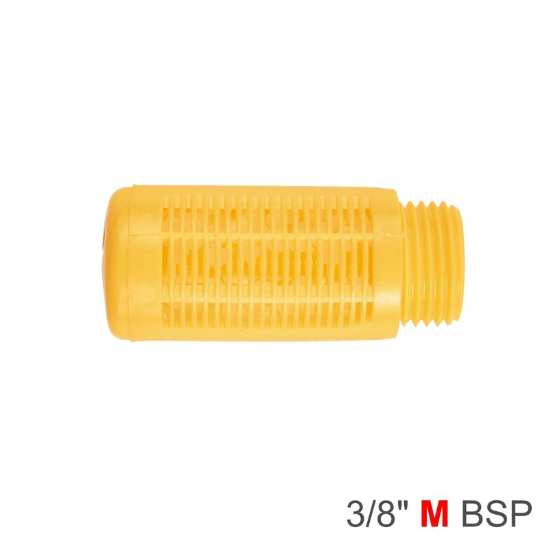 PLASTIC BREATHER SILENCER 3/8&#39; M ORANGE