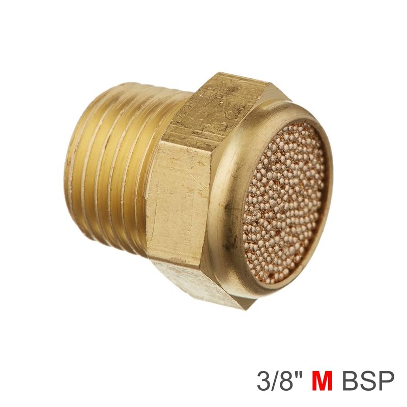 MUFFLER BRASS FLAT 3/8&#39; MALE