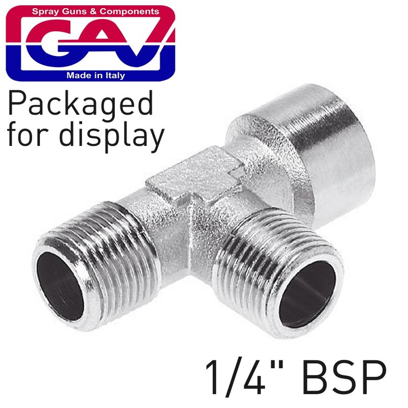 T CONNECTOR 1/4&amp;#039;MMF  PACKAGED