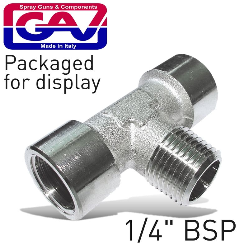 T CONNECTOR 1/4&#39;FMF PACKAGED