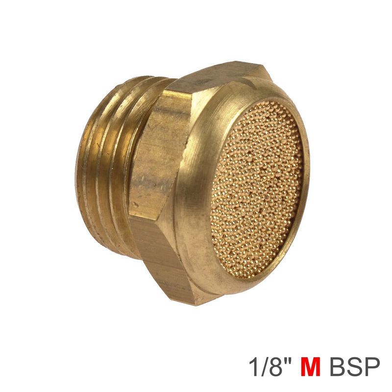 MUFFLER BRASS FLAT 1/8&#39; MALE