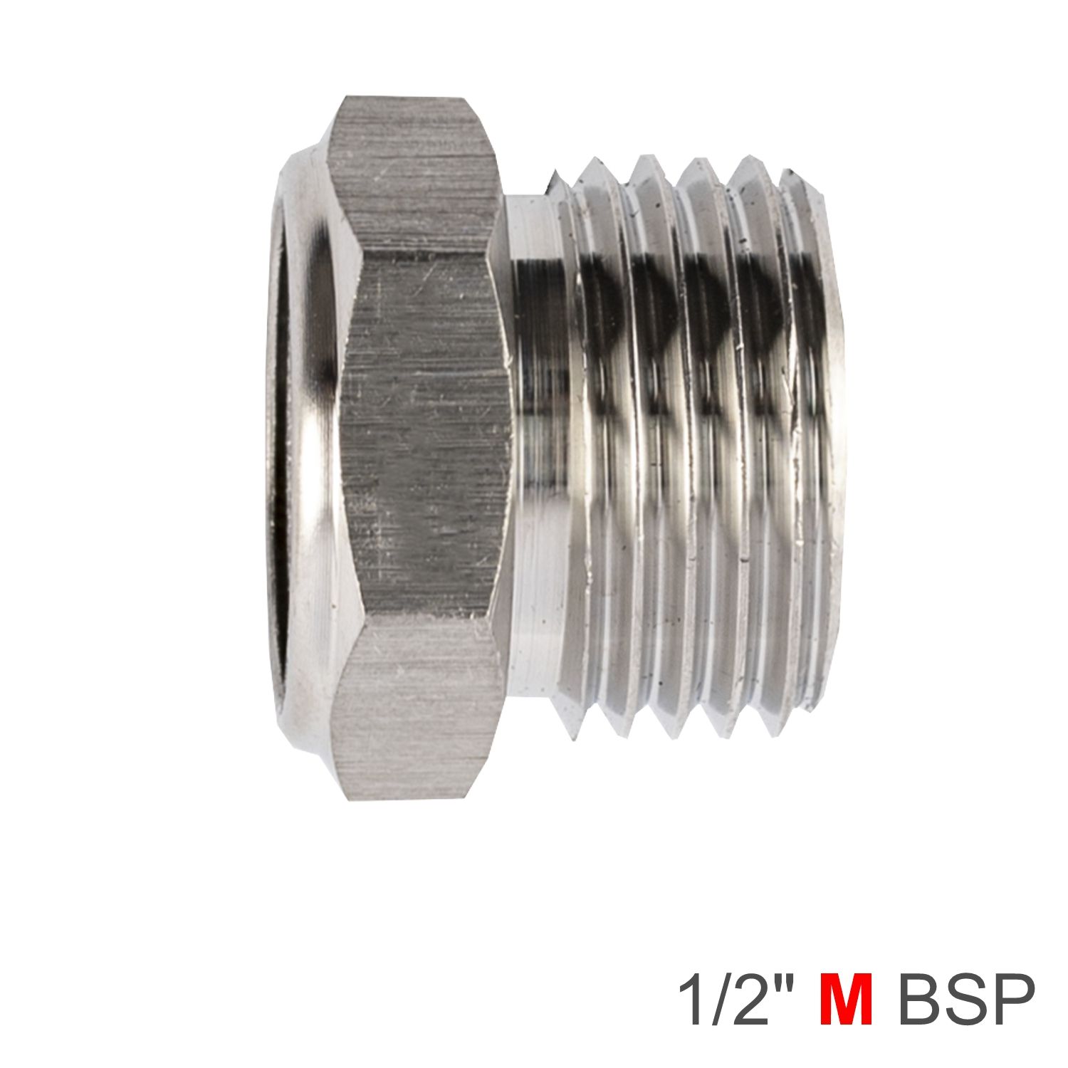 MUFFLER METAL FLAT 1/2&#39; MALE