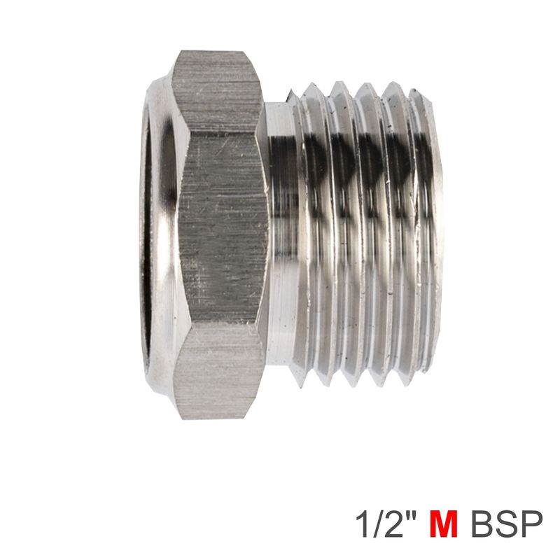 MUFFLER METAL FLAT 1/2&#39; MALE