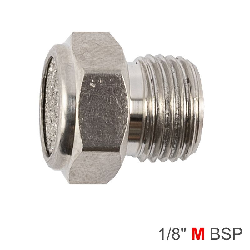 MUFFLER METAL FLAT 1/8&#39; MALE