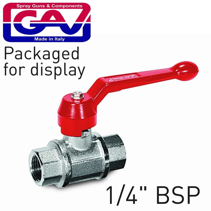 QUICK BALL TAP 1/4&#39;X 1/4&#39;F-F PACKAGED