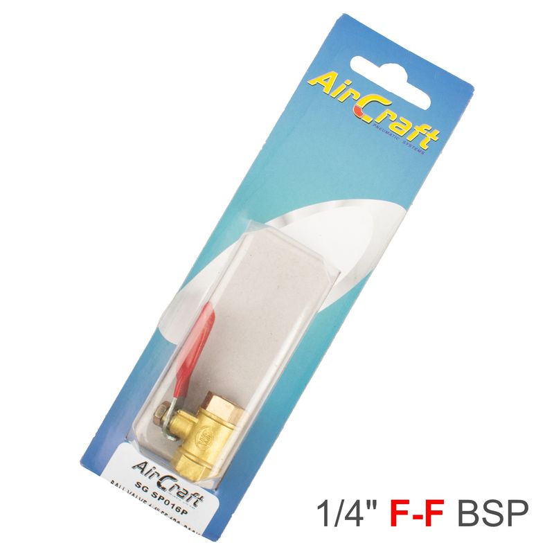 BALL VALVE 1/4&#39; FF 1PC  PACK
