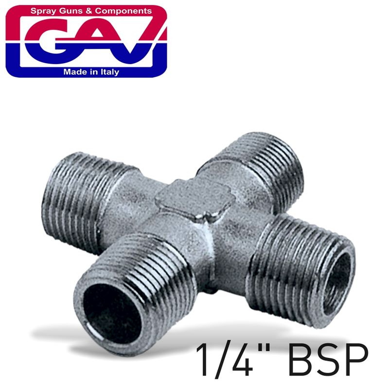 4-WAY CONNECTOR 1/4&#39; MMMM