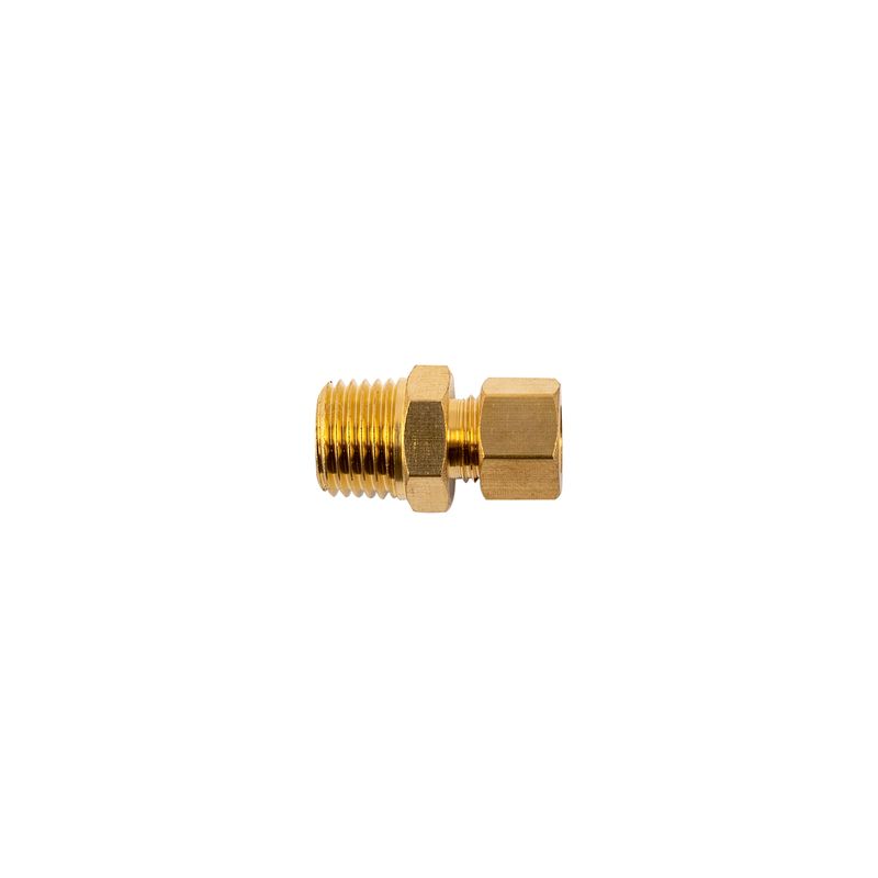BRASS CONICAL STR. 6MM X 1/4&#39; M