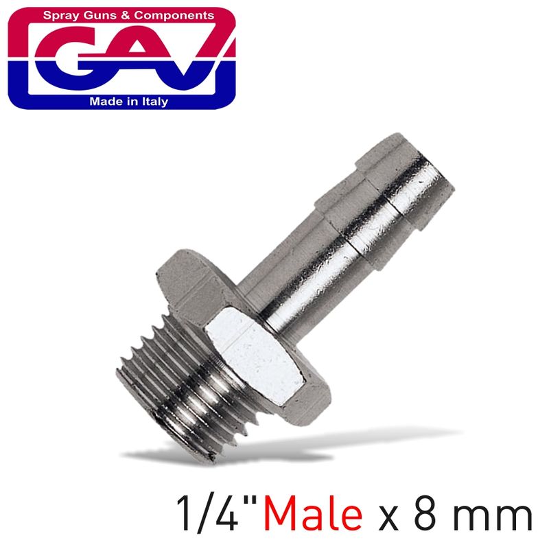 HOSE ADAPTOR 1/4&#39;M X 8MM