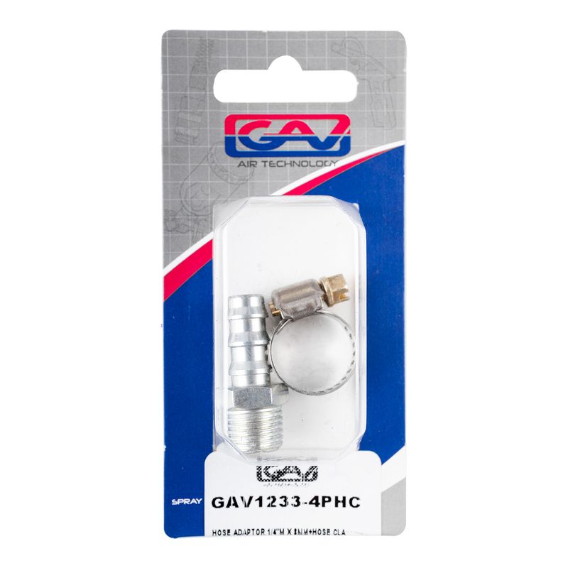 HOSE ADAPTOR 1/4&#39;M X 8MM+HOSE CLA