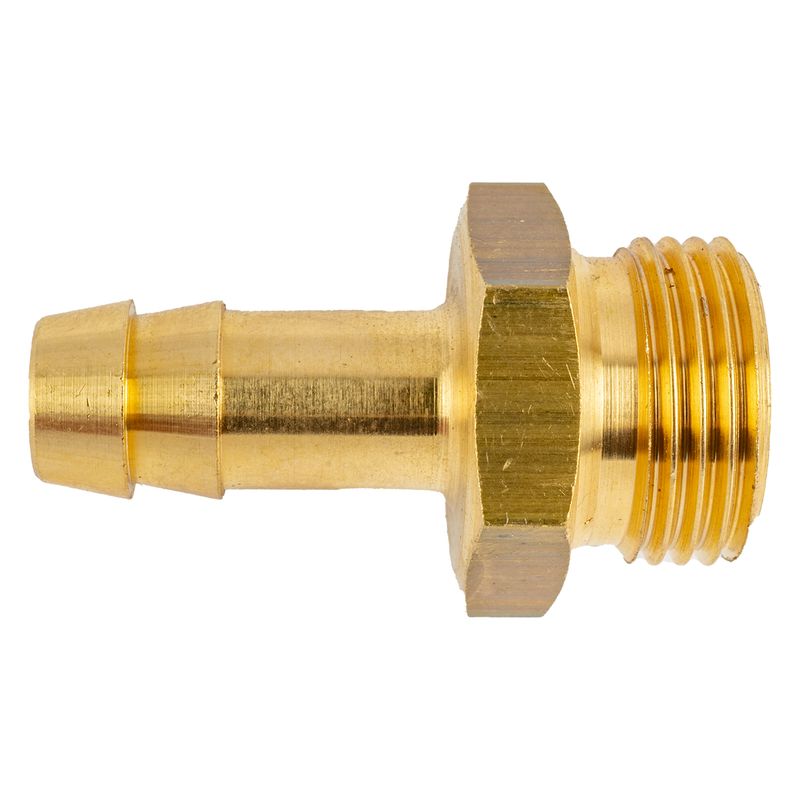 BRASS HOSE TAIL 3/8 M X 9MM