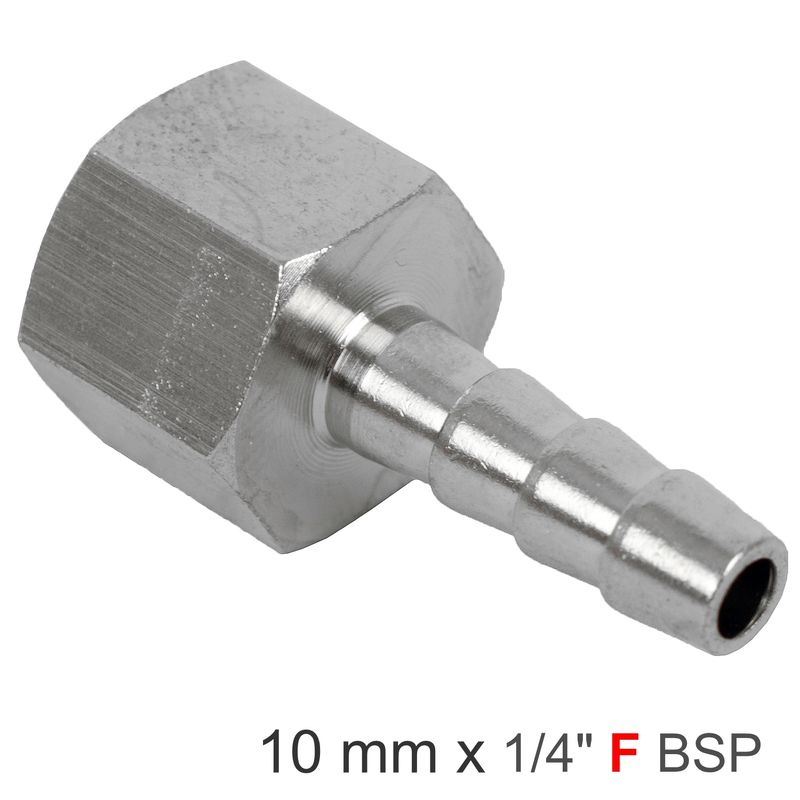 HOSETAIL 1/4&#39;F X 10MM BULK