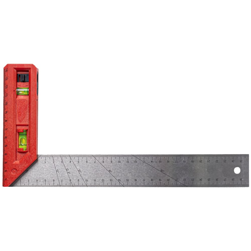 TRY SQUARE 300MM X 150MM WITH LEVEL &amp; PLUMB VIAL