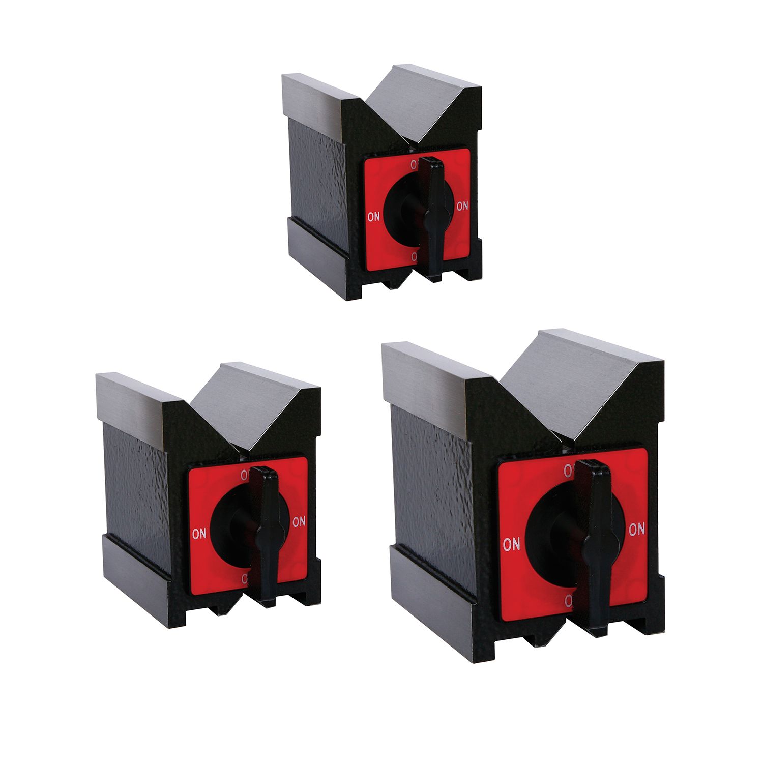 MAGNETIC V-BLOCK 3PC COMBO 80/100/120X70X95MM