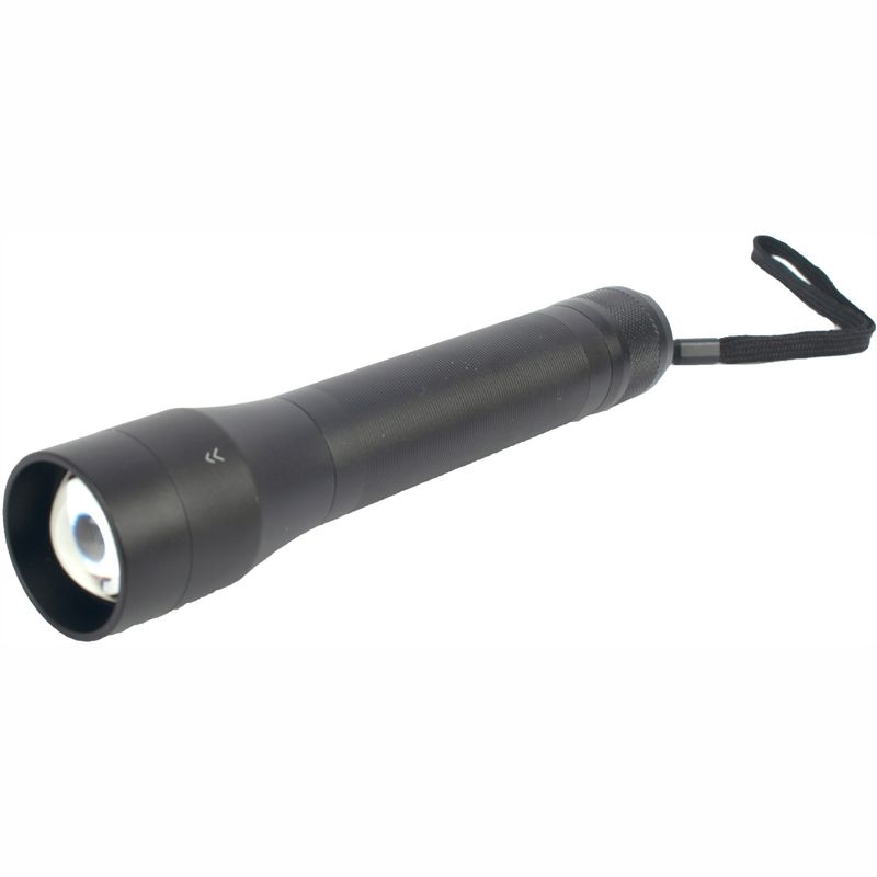 TORCH LED ALUM FOCUS ADJ 600LM BLK USE 3 X C-CELL BAT 3 MODE FLASH LIG