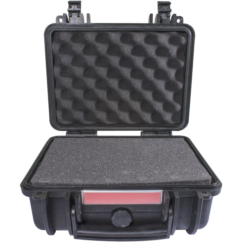 HARD CASE 310X275X155MM OD WITH FOAM BLACK WATER &amp; DUST PROOF (272012)