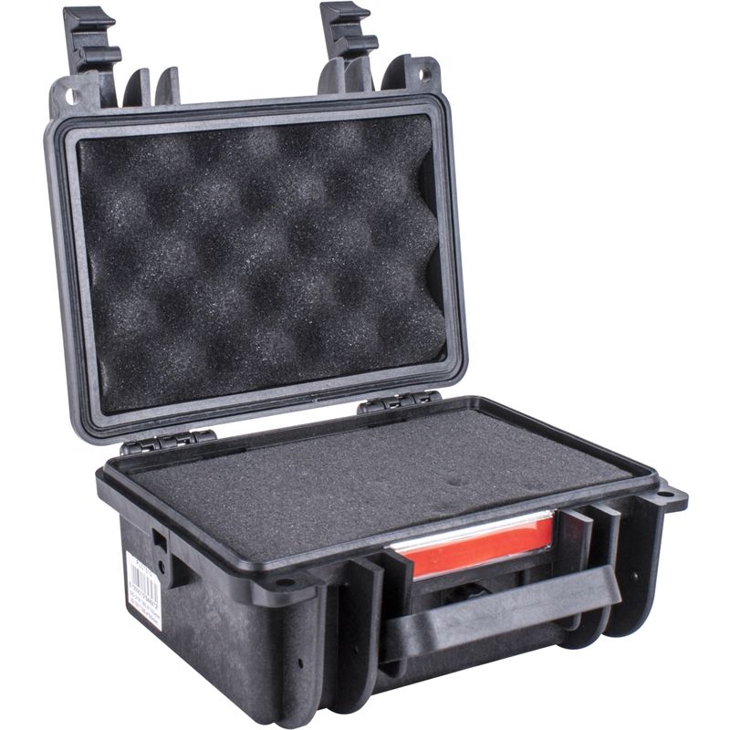 HARD CASE 225X185X115MM OD WITH FOAM BLACK WATER &amp; DUST PROOF (19208)