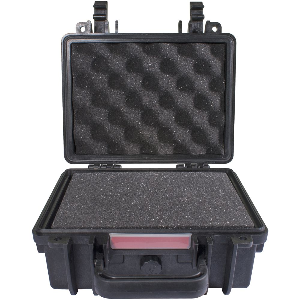 HARD CASE 250X220X120MM OD WITH FOAM BLACK WATER &amp; DUST PROOF (221609)