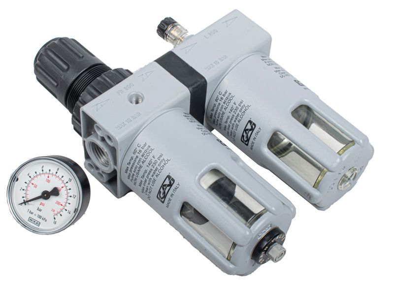 FILTER REGULATOR LUBRICATOR 1/2&#39; WITH AUTO DRAIN