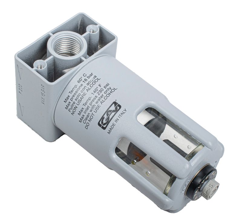 FILTER IN LINE 1/2&#39; WATER TRAP WITH AUTO DRAIN