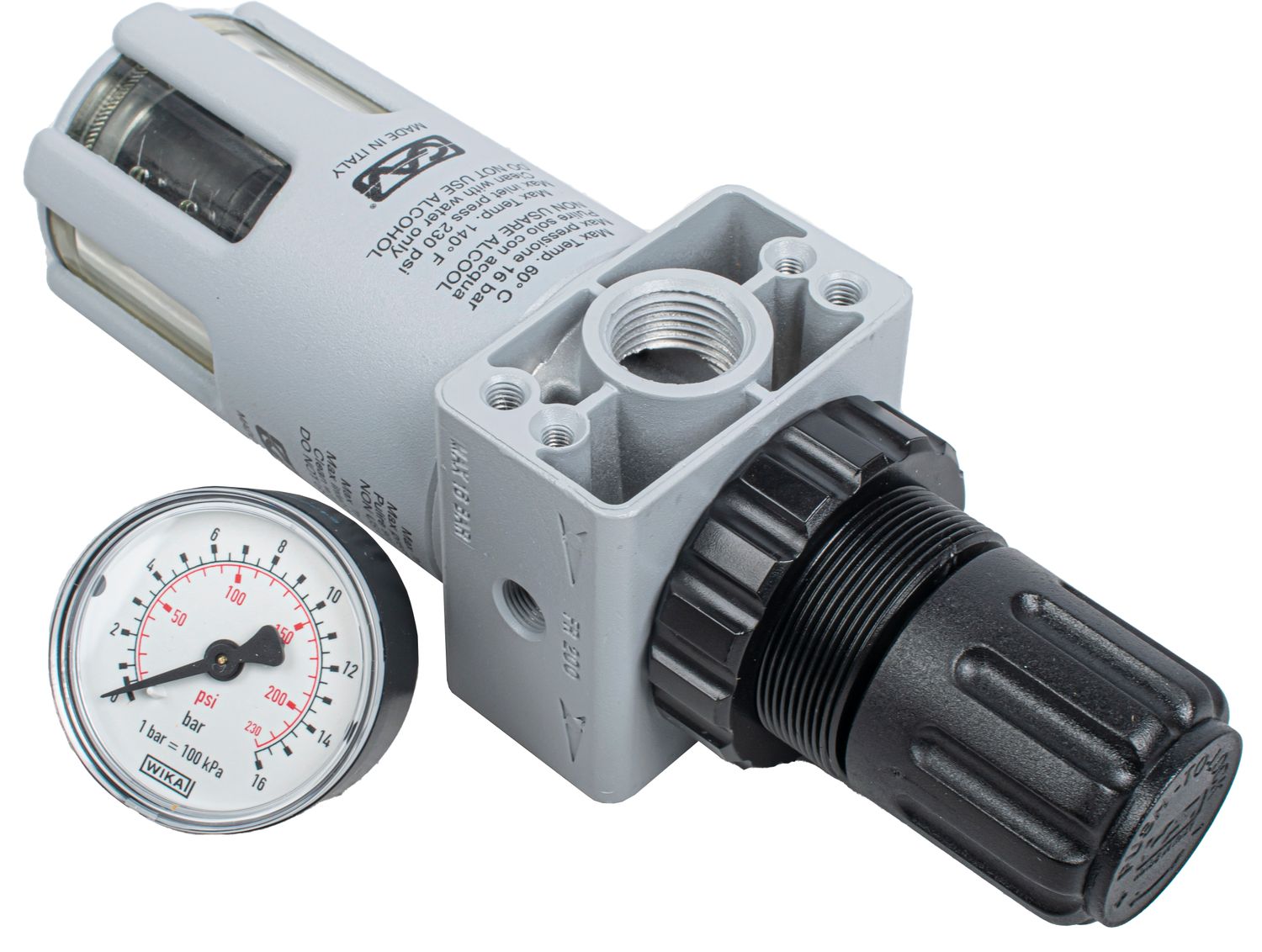 FILTER + REDUCER 1/2&#39;IN LINE REGULATOR WITH AUTO DRAIN