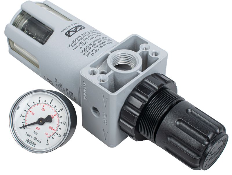 FILTER + REDUCER 1/2&#39;IN LINE REGULATOR WITH AUTO DRAIN